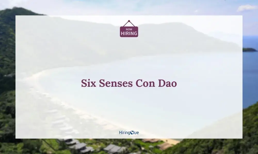 Six Senses Con Dao Careers